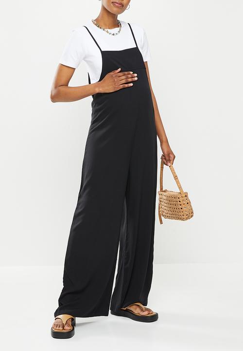 Superbalist - Maternity wide leg jumpsuit - black