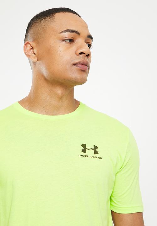 Under Armour - Ua sportstyle lc short sleeve - limefoam & black