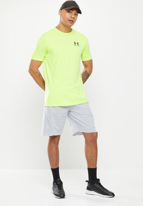 Under Armour - Ua sportstyle lc short sleeve - limefoam & black