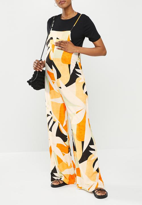 Superbalist - Maternity wide leg jumpsuit - abstract