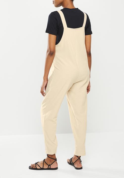 Superbalist - Maternity tapered leg jumpsuit - stone