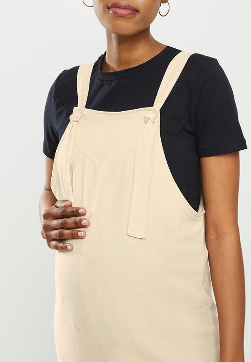 Superbalist - Maternity tapered leg jumpsuit - stone