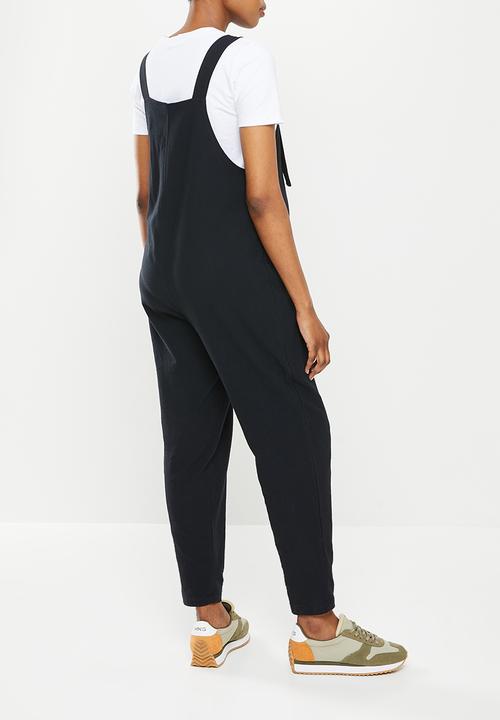 Superbalist - Maternity tapered leg jumpsuit - black