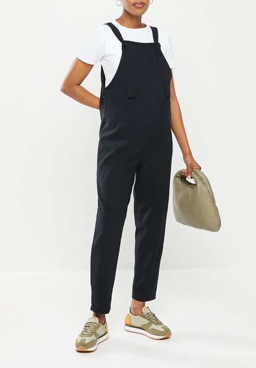 Superbalist - Maternity tapered leg jumpsuit - black