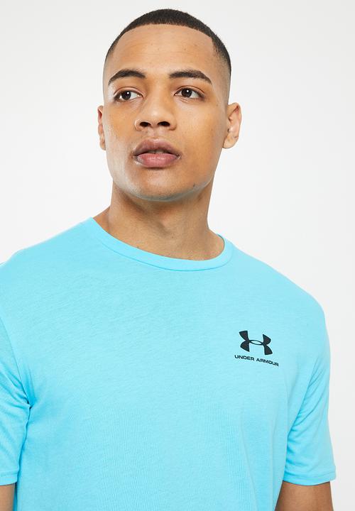 Under Armour - Ua sportstyle lc short sleeve - fresco blue & black