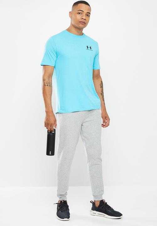 Under Armour - Ua sportstyle lc short sleeve - fresco blue & black