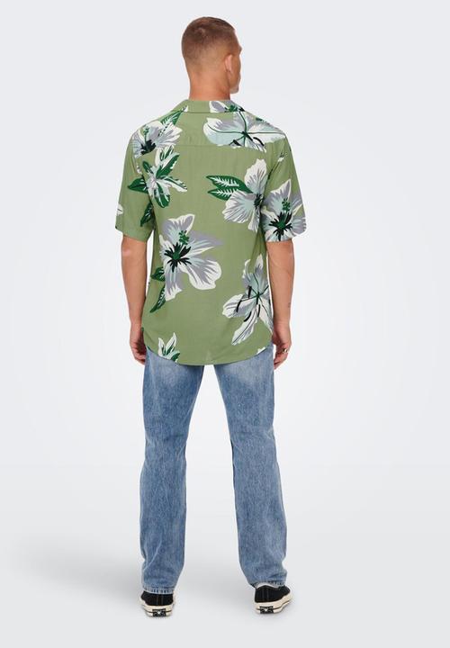 Only & Sons - Dan life shirt - oil green