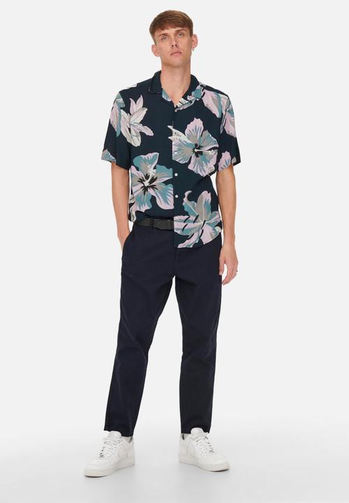 Only & Sons - Dan life shirt - dark navy