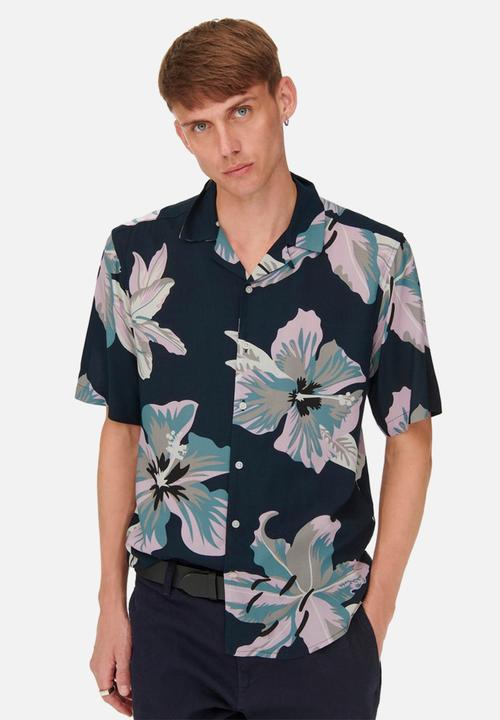 Only & Sons - Dan life shirt - dark navy