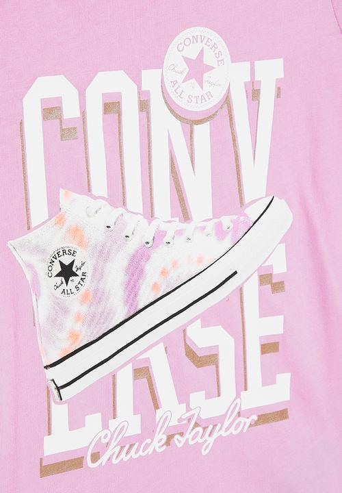 Converse - Cnvg tie dye sneaker tee - converse beyond pink
