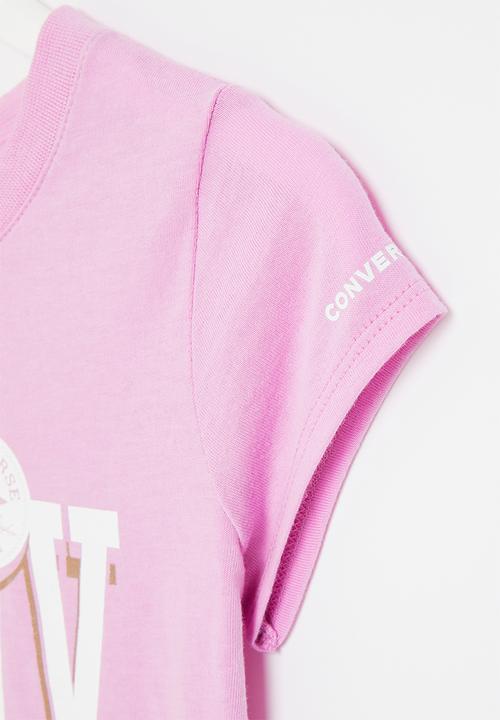 Converse - Cnvg tie dye sneaker tee - converse beyond pink