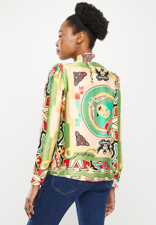 SISSY BOY - Satin button up shirt - multi