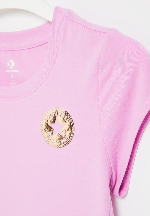 Converse - Cnvg printed T-shirt dress - converse beyond pink