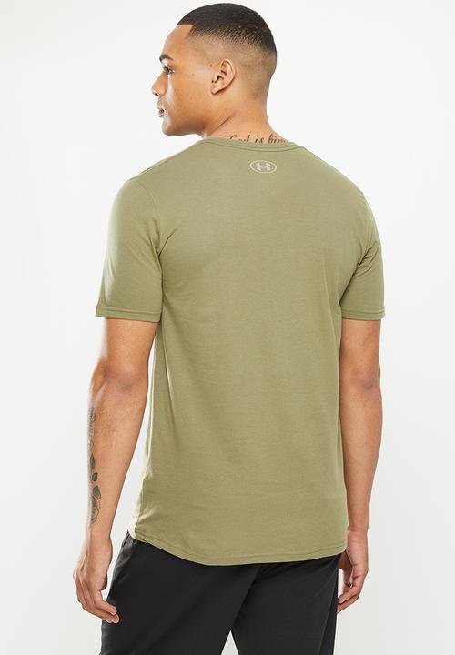 Under Armour - Ua symbol grid short sleeve - tent khaki & grey 