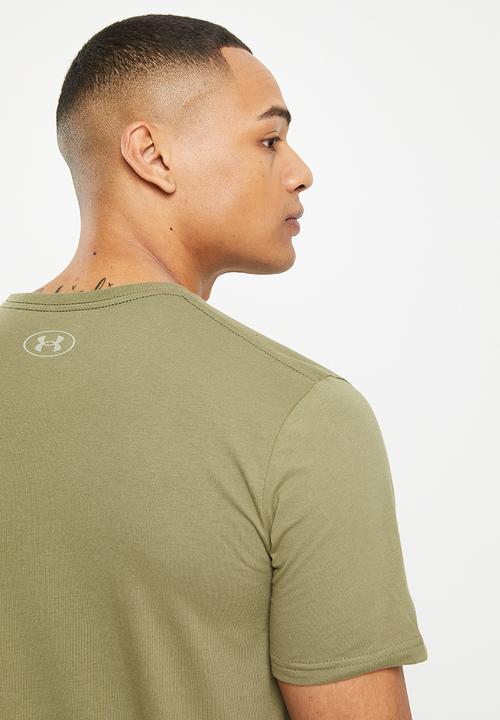 Under Armour - Ua symbol grid short sleeve - tent khaki & grey 