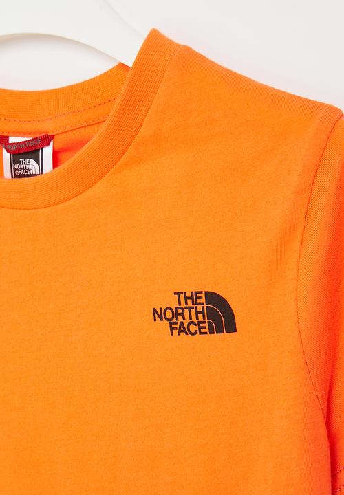 The North Face - Teens short sleeve simple dome tee - orange