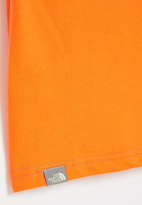 The North Face - Teens short sleeve simple dome tee - orange