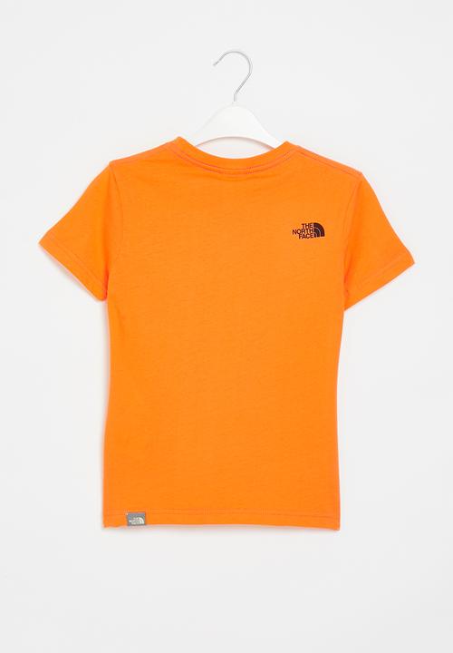 The North Face - Teens short sleeve simple dome tee - orange