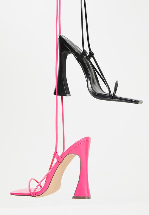 Miss Black - Trigger1 ankle tie heel - black