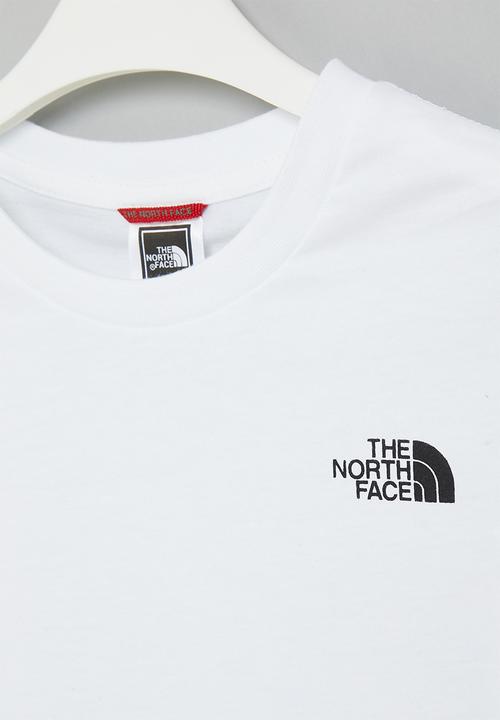 The North Face - Teens short sleeve simple dome tee - white & black