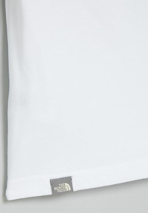 The North Face - Teens short sleeve simple dome tee - white & black