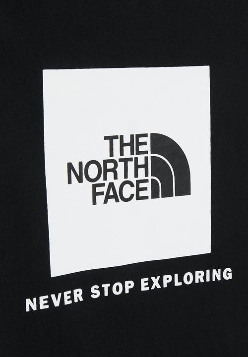 The North Face - Teens box short sleeve tee - black & white