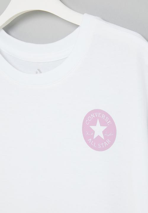 Converse - Cnvg tie dye wrap boxy tee - white