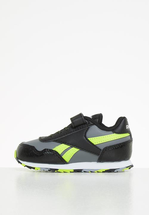 Reebok - Reebok royal cl jog 3.0 1v - core black/pure grey 5/acid yellow