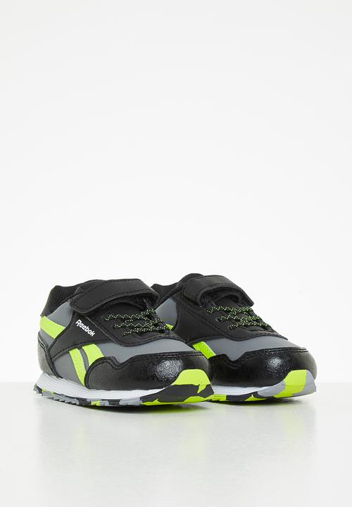 Reebok - Reebok royal cl jog 3.0 1v - core black/pure grey 5/acid yellow