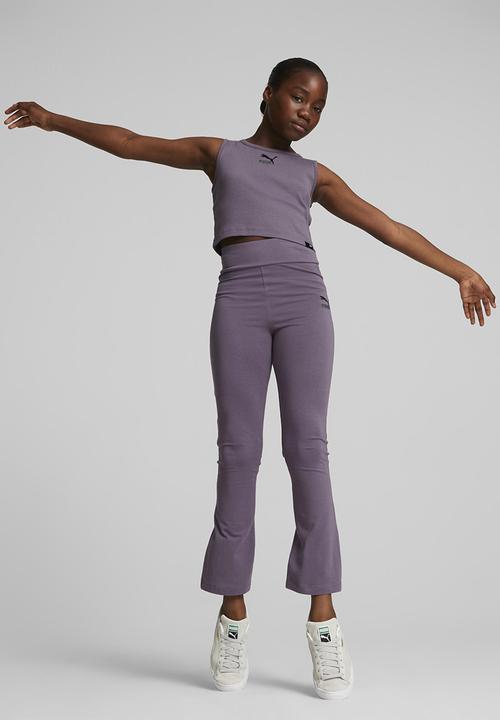 PUMA - Classics grl cropped tank g - purple charcoal