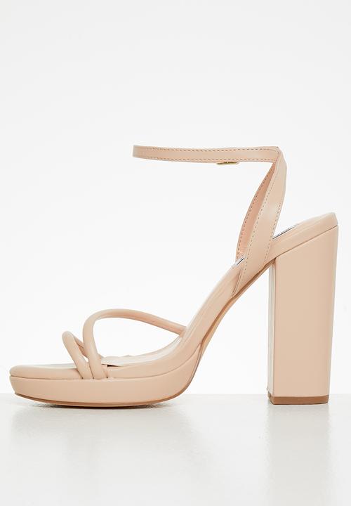 Madison® - Alexandra ankle tie platform heel - neutral 