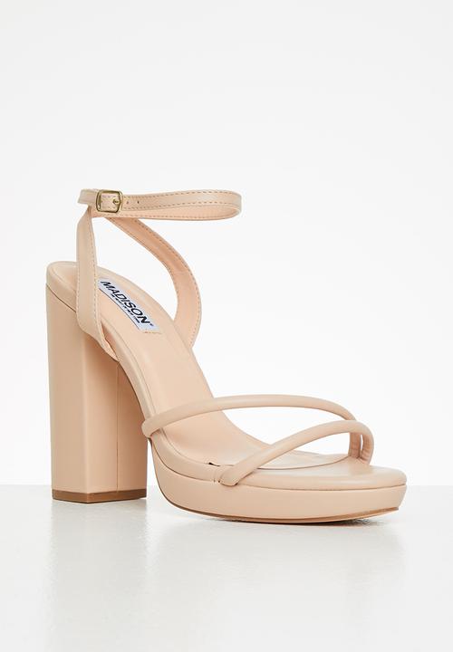 Madison® - Alexandra ankle tie platform heel - neutral 