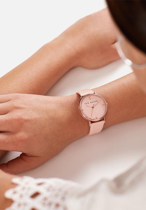 Ted Baker - Rg case lizard dial - pink