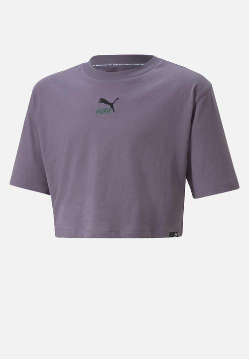 PUMA - Classics grl tee g - purple charcoal