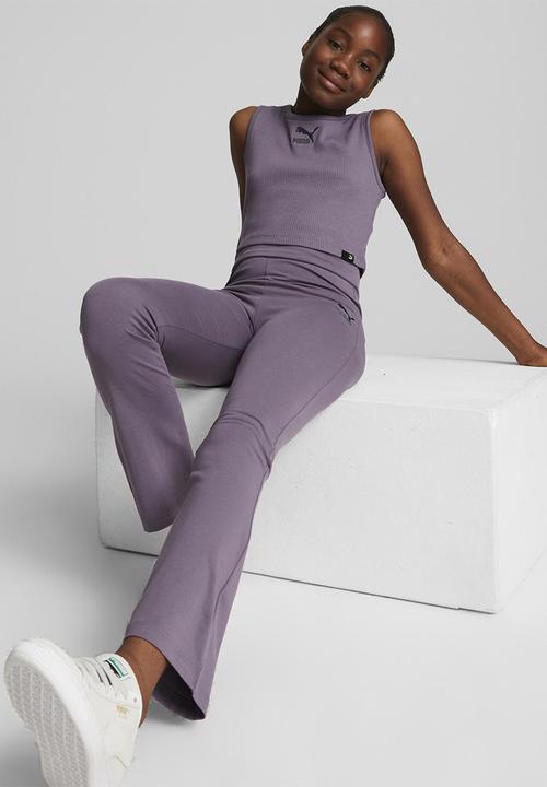 PUMA - Classics grl flared leggings g - purple charcoal