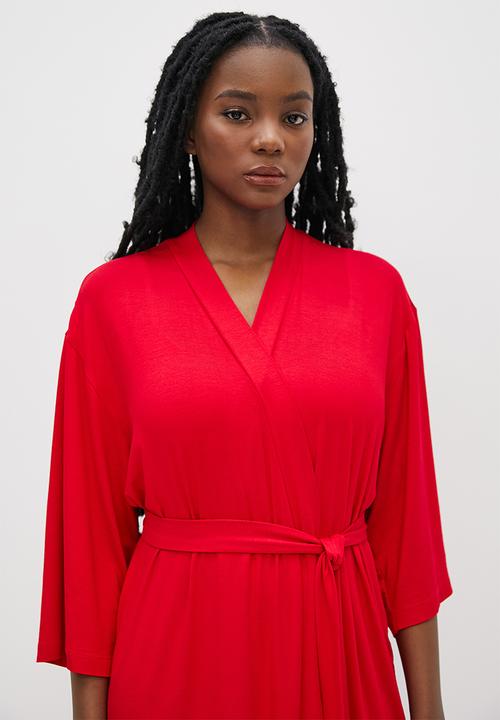 Superbalist - Knit robe - red