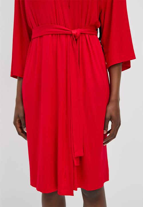 Superbalist - Knit robe - red