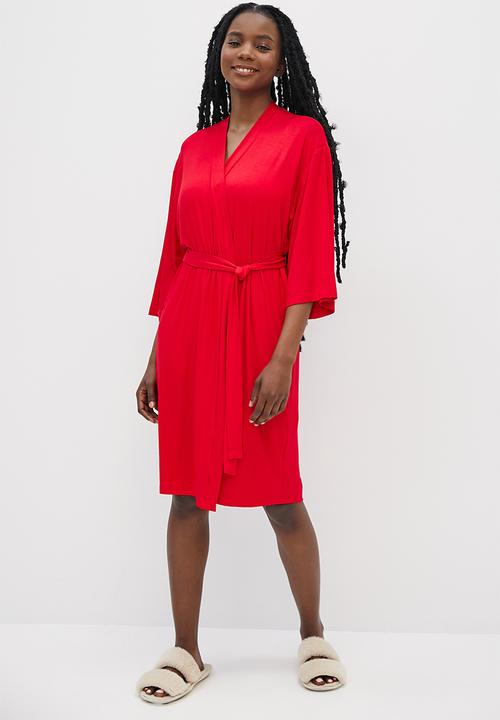 Superbalist - Knit robe - red