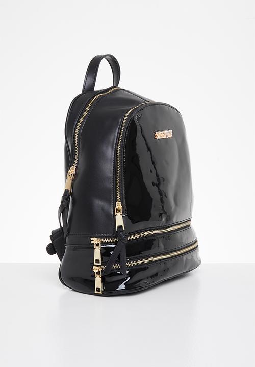 SISSY BOY - Patent backpack - black