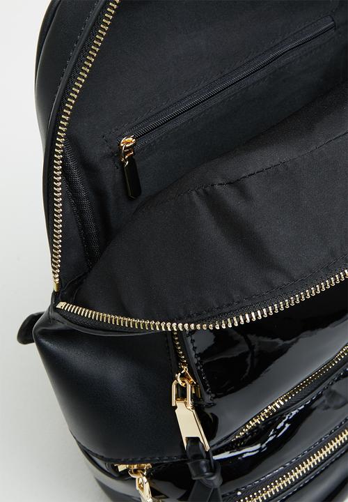 SISSY BOY - Patent backpack - black