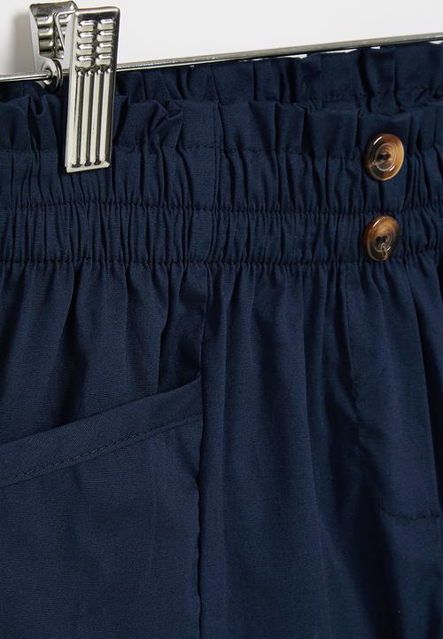 Superbalist - Cotton poplin short - navy