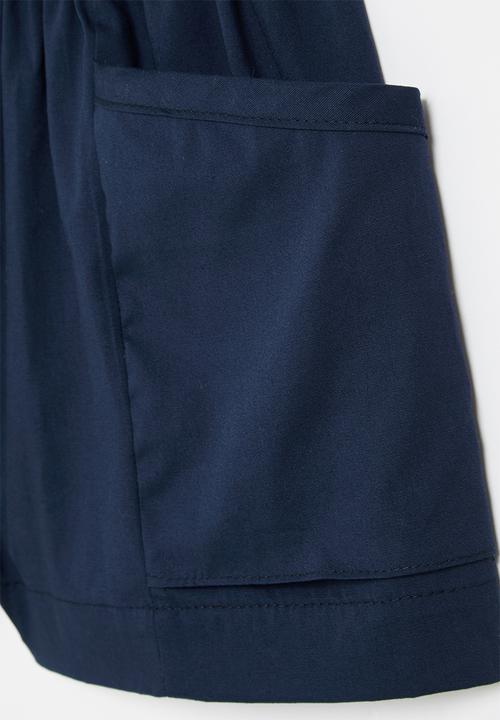 Superbalist - Cotton poplin short - navy