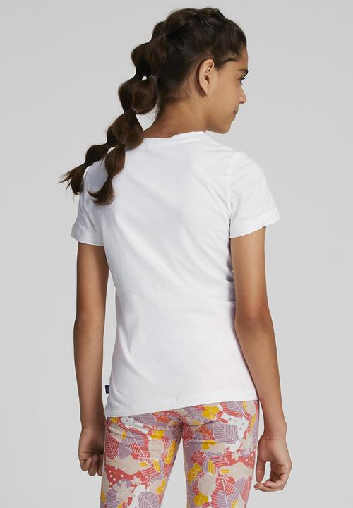 PUMA - Ess+ bloom logo tee g - puma white