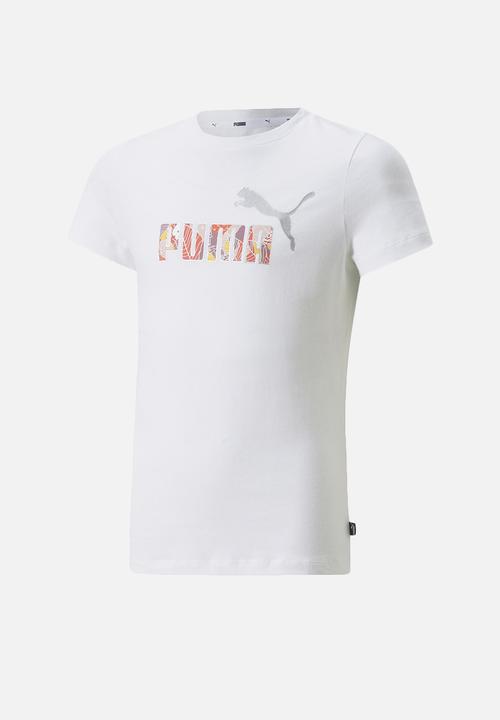 PUMA - Ess+ bloom logo tee g - puma white