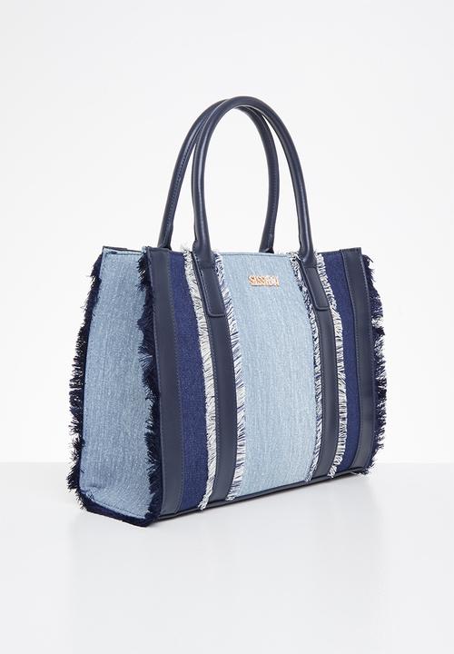 SISSY BOY - Frayed denim shopper - denim
