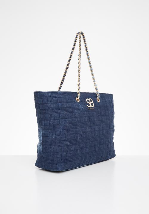 SISSY BOY - Square quilted shopper - denim