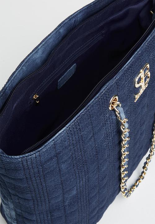 SISSY BOY - Square quilted shopper - denim