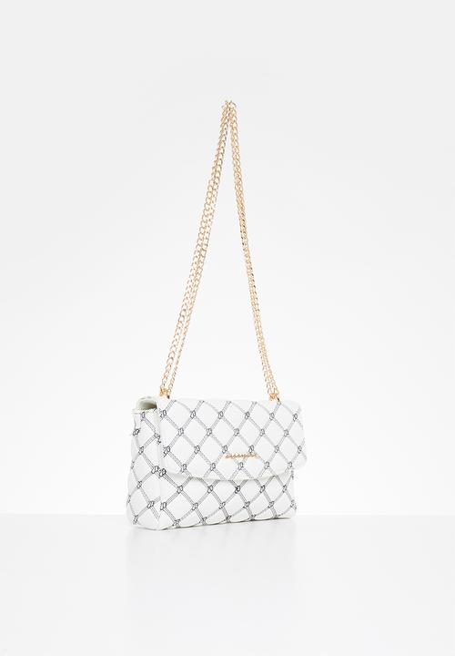 SISSY BOY - Sb embroidered crossbody - white