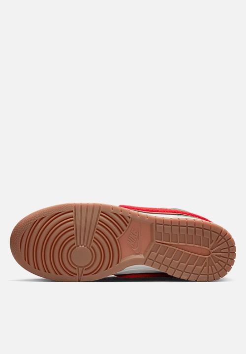 Nike - Dunk Hi retro swoosh - white/habanero red