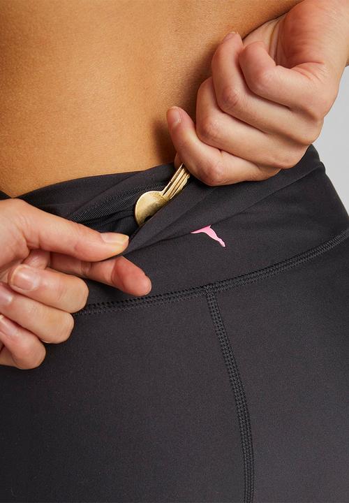 PUMA - Eversculpt high waist full tight - puma black & sunset pink